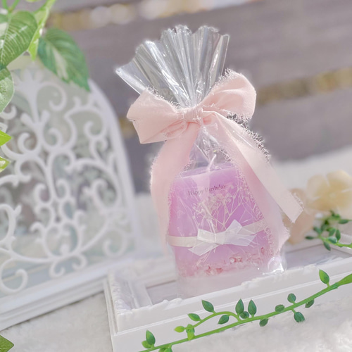 Pua Pre〜バイカラーキャンドル(パープル) キャンドル・キャンドル