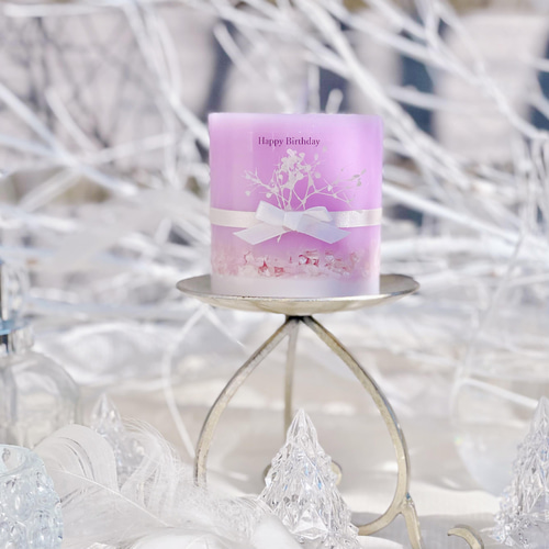 Pua Pre〜バイカラーキャンドル(パープル) キャンドル・キャンドル