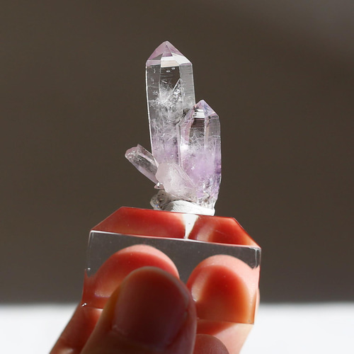 希少！ベラクルスアメジスト 単結晶 鉱物 標本 天然石 ツイン