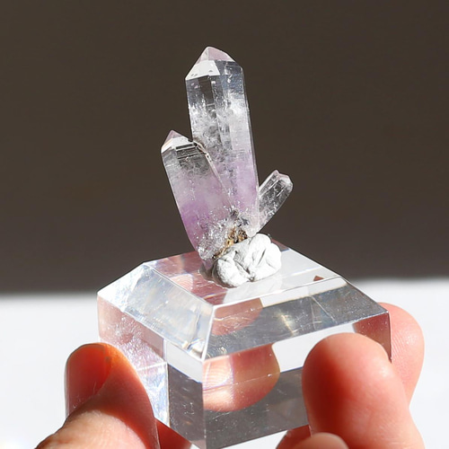 希少！ベラクルスアメジスト 単結晶 鉱物 標本 天然石 ツイン