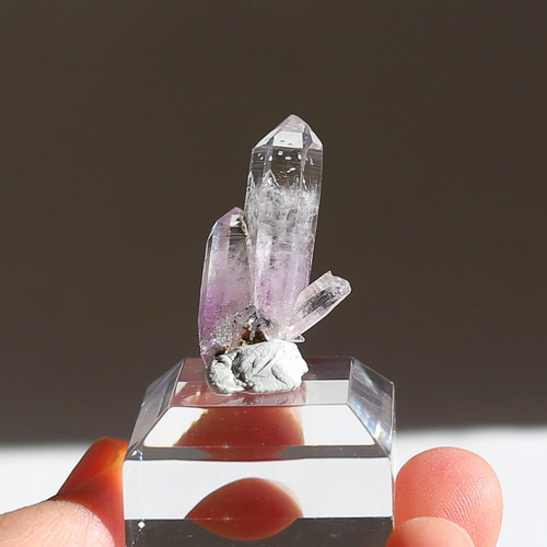 希少！ベラクルスアメジスト 単結晶 鉱物 標本 天然石 ツイン