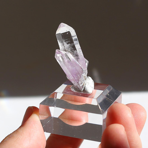 希少！ベラクルスアメジスト 単結晶 鉱物 標本 天然石 ツイン