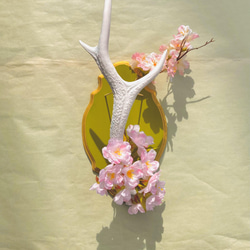 鹿角とひのきのアクセサリースタンド 鹿角とひのきのアクセサリースタンド