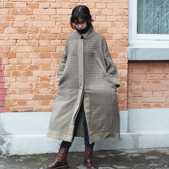 【人氣補貨】復古提花大衣，完美契合春季 第9張的照片