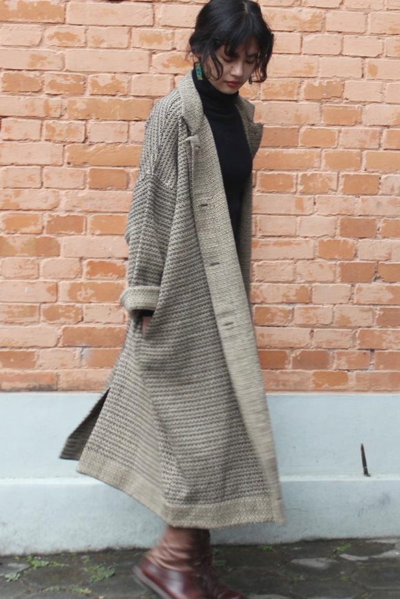 【人氣補貨】復古提花大衣，完美契合春季 第8張的照片