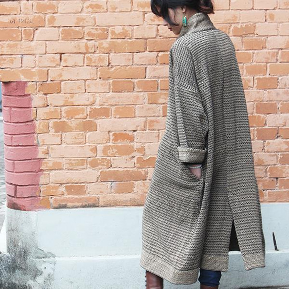 【人氣補貨】復古提花大衣，完美契合春季 第5張的照片