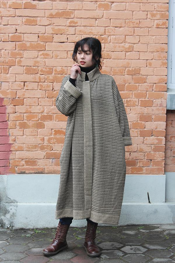 【人氣補貨】復古提花大衣，完美契合春季 第7張的照片