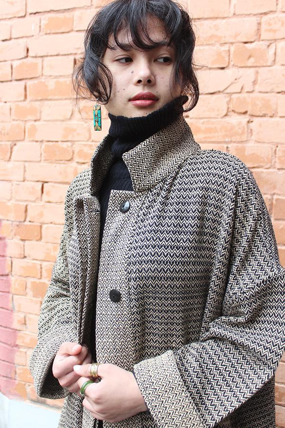 【人氣補貨】復古提花大衣，完美契合春季 第11張的照片