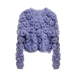 手編みのセーター   creema限定  贈り 春 3枚目の画像