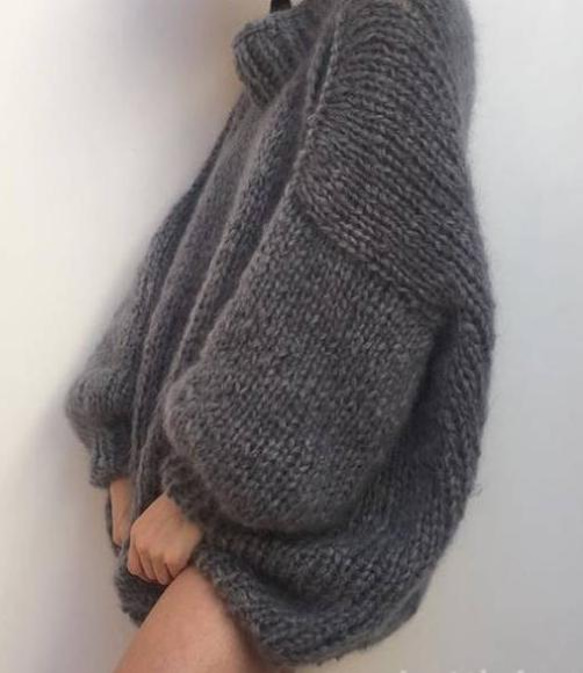 手編み  セーター  creema 限定   冬  贈り 2枚目の画像