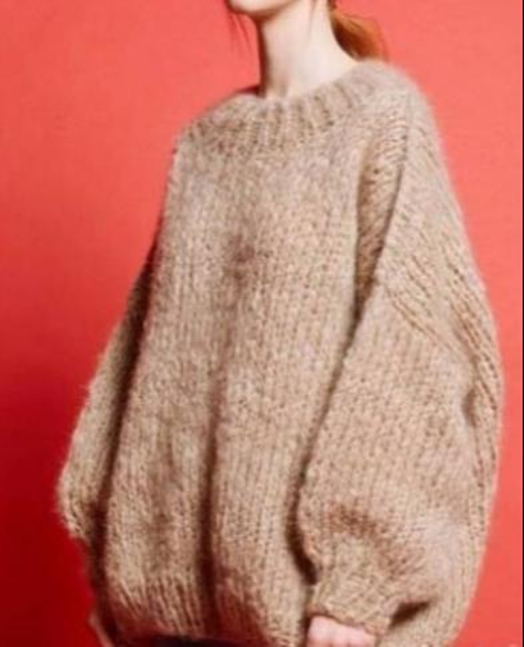 手編み  セーター  creema 限定   冬  贈り 6枚目の画像