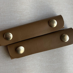 新色　ハンドルカバー　持ち手カバー　ハンドメイド　トートバッグ　ゴールド 2枚目の画像