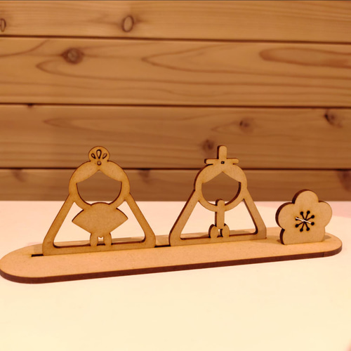 ミニサイズお内裏様とお雛様 桃の節句 ひなまつり ひな祭り シンプル