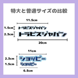 《ビビット》カタカナの刺繍ワッペン・シール　セミオーダー　名入れ　名前ワッペン 5枚目の画像