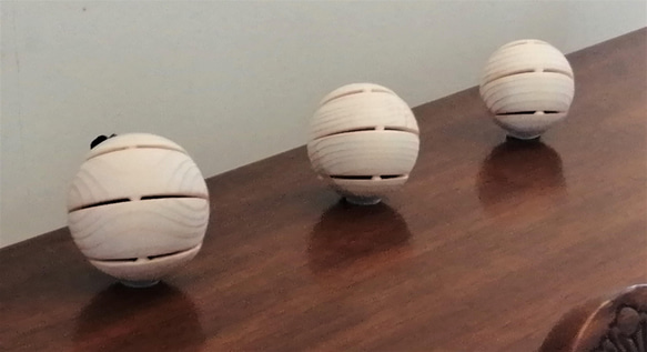 音が鳴るオブジェ 単体 Ｍサイズ（直径5.4ｃｍ）和音カスタネット ボール３ 9枚目の画像