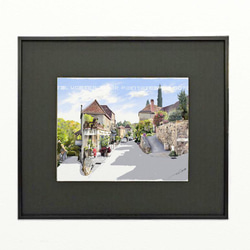 ポストカード ヨーロッパ風景画（組み合わせ自由4枚セット1.000円）No.201 フランス　ドルドーニュ峡谷の村 2枚目の画像