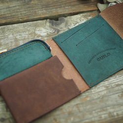 [ LetteraⅡ] slim wallet / スリムな二つ折り財布② 10枚目の画像