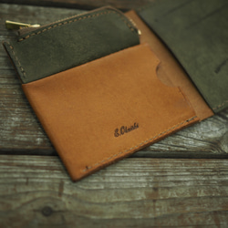 [ LetteraⅡ] slim wallet / スリムな二つ折り財布② 15枚目の画像