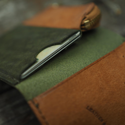 [ LetteraⅡ] slim wallet / スリムな二つ折り財布② 4枚目の画像