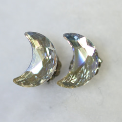 施華洛世奇月亮單隻耳環，大號（水晶月光鈦柱） 第1張的照片