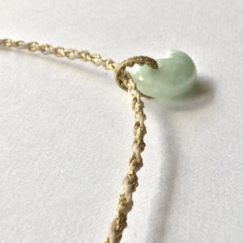 翡翠 チョーカー マクラメ ネックレス 翡翠 チョーカー マクラメ