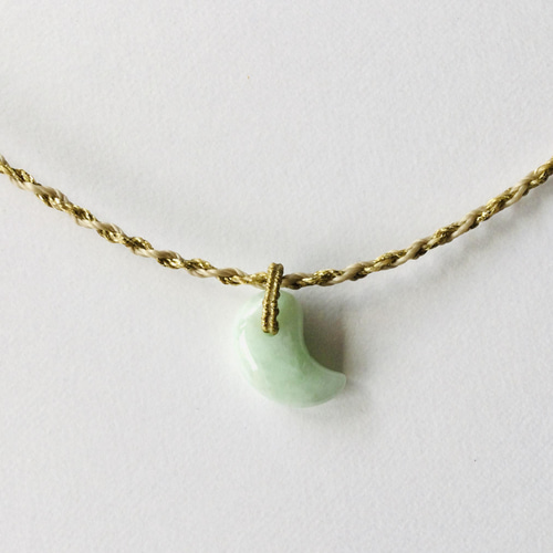 翡翠 チョーカー マクラメ ネックレス ミャンマー産 ジェイド 翡翠