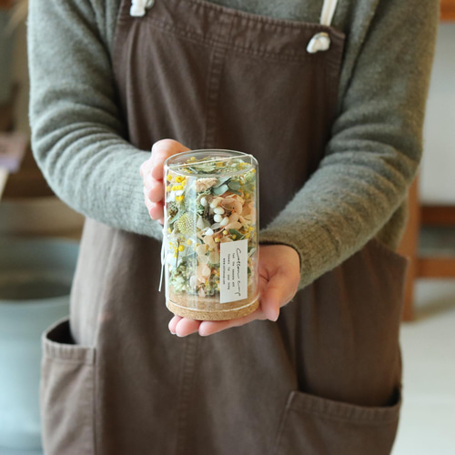 ドライフラワーガラスボトル ドライフラワー お花とアクセサリー