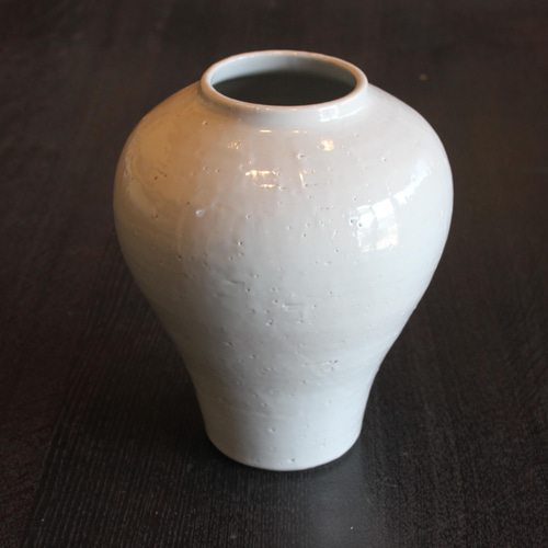 8寸李朝白磁花器 一輪挿し・花瓶・花器 文吉陶房 通販 13383808