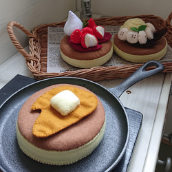 Amazon.co.jp: フェルトおままごと パンケーキ屋さんセット