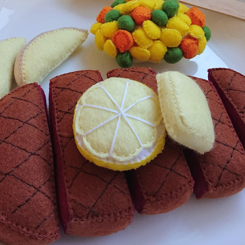 43 フェルトままごと　レストラン　オーダーページ 43 フェルトままごとレストランオーダーページ ②フェルトままごと