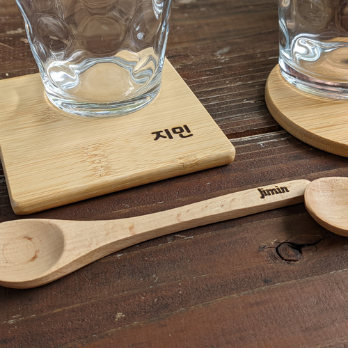 コースター（バンブーコースター)名入れ 小皿 パレット 通販 13384478