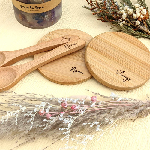 コースター（バンブーコースター)名入れ 小皿 パレット 通販 13384478