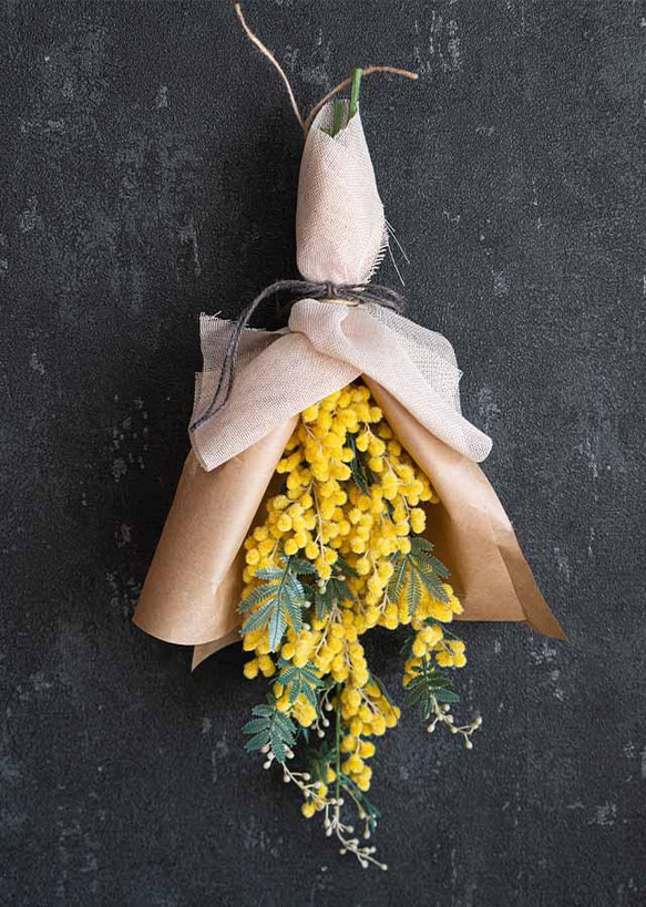 1.ミモザブーケスワッグ