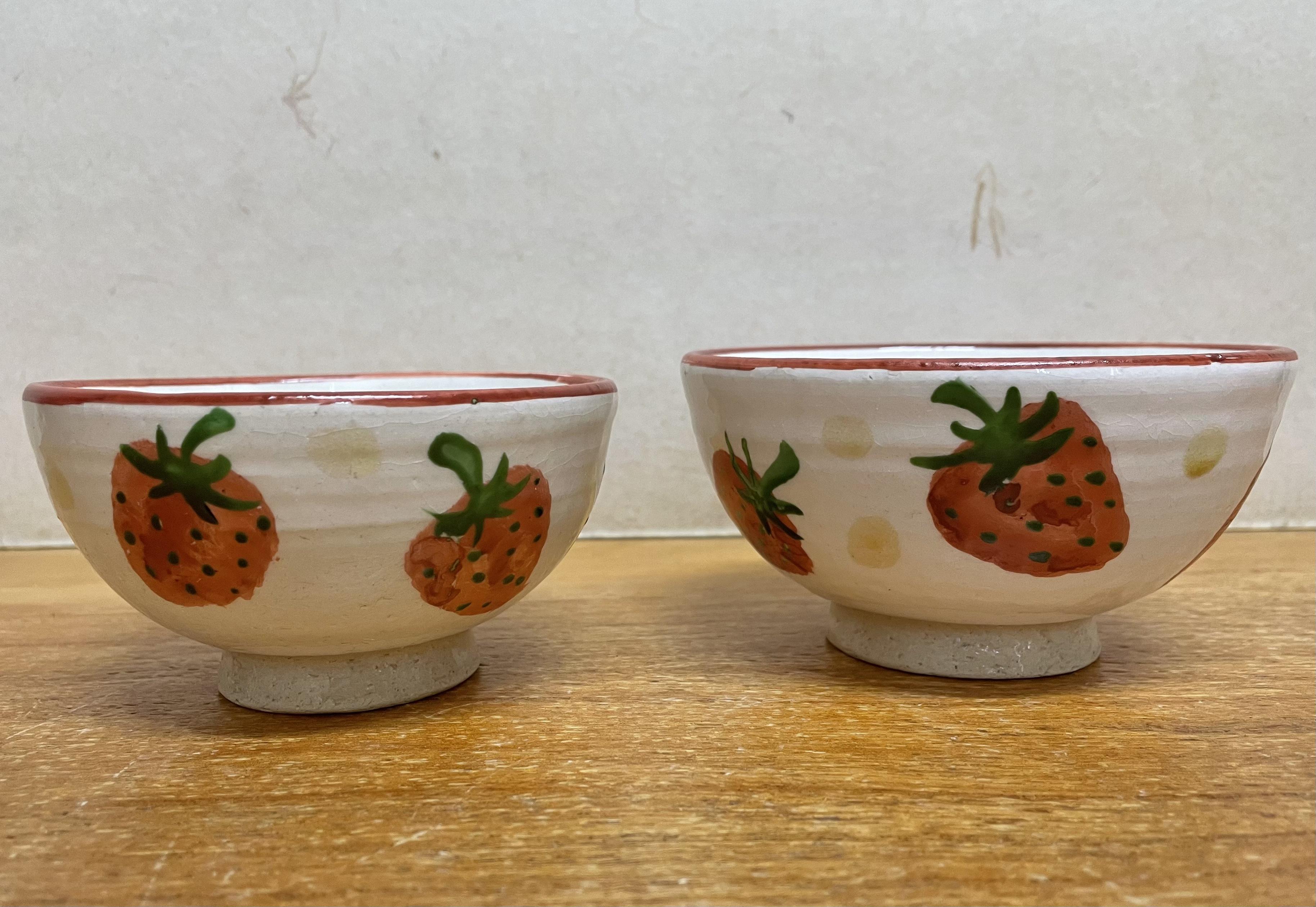 いちごの絵 茶碗 | 楽入 | 京ものさんぽ