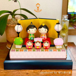 猫にひょっとこ 青【 縁起物 こけし 】 火男 笑い ネコ めでたい