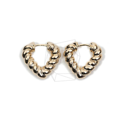 ERG-1967-G【2個入り】ツイストワンタッチ ピアス,Twist One touch Post Earring 1枚目の画像