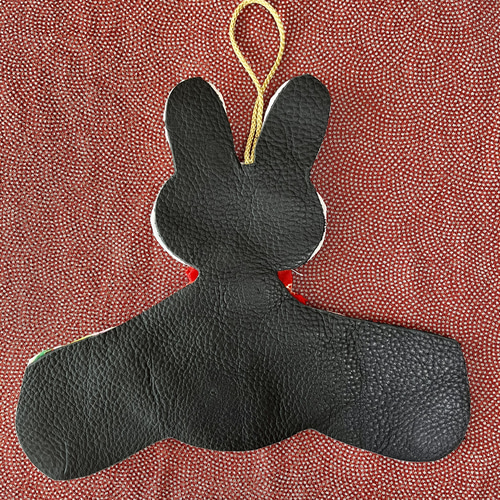 145 マチャケ　うさぎタペストリー　吊るし飾り　古布 145 マチャケ うさぎタペストリー 吊るし飾り 古布 145 マチャケ