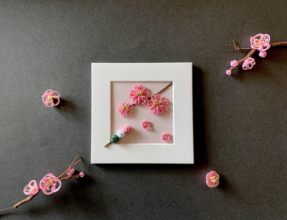 水引桜と花見団子のミニフレーム 7枚目の画像