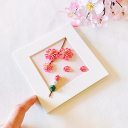 水引桜と花見団子のミニフレーム 8枚目の画像
