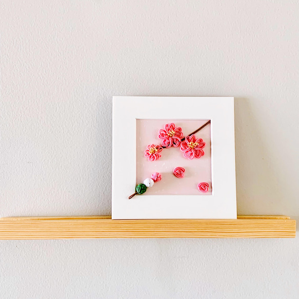 水引桜と花見団子のミニフレーム 10枚目の画像