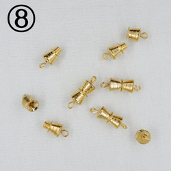 カン付き　クラスプ　ネジ式　10ヶ　ネックレス　留め具　接続金具　ゴールド 9枚目の画像