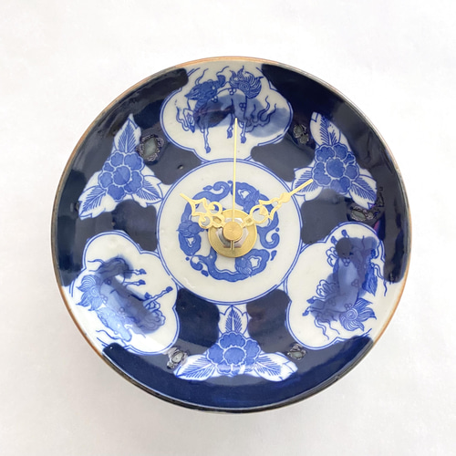 送料無料】有田焼 印判皿 掛け時計 掛け時計・置き時計 potterys