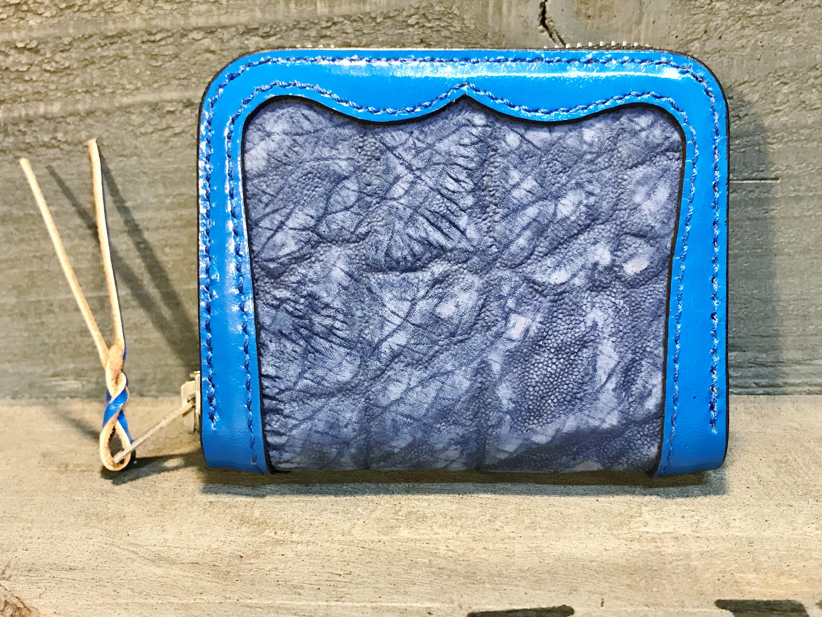 コインケース カバ革 小銭入れ サドルレザー ヒポレザー レザークラフト レザーウォレット ミニ財布 限定品 新品未使用