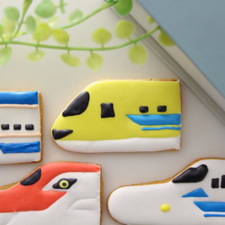 新幹線 アイシングクッキー セット ３車両選択 誕生日 ケーキ 飾り 線路 看板 ケーキトッパー 新幹線ケーキ 男の子 9枚目の画像