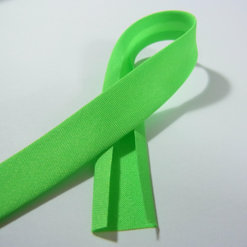 ネオンカラー 蛍光色 グリーン系5点セット 両折バイアステープ