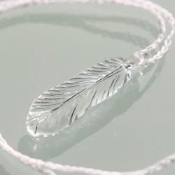 天使の羽根： Glass Feather（White Thread）波動玉® 0911 7枚目の画像