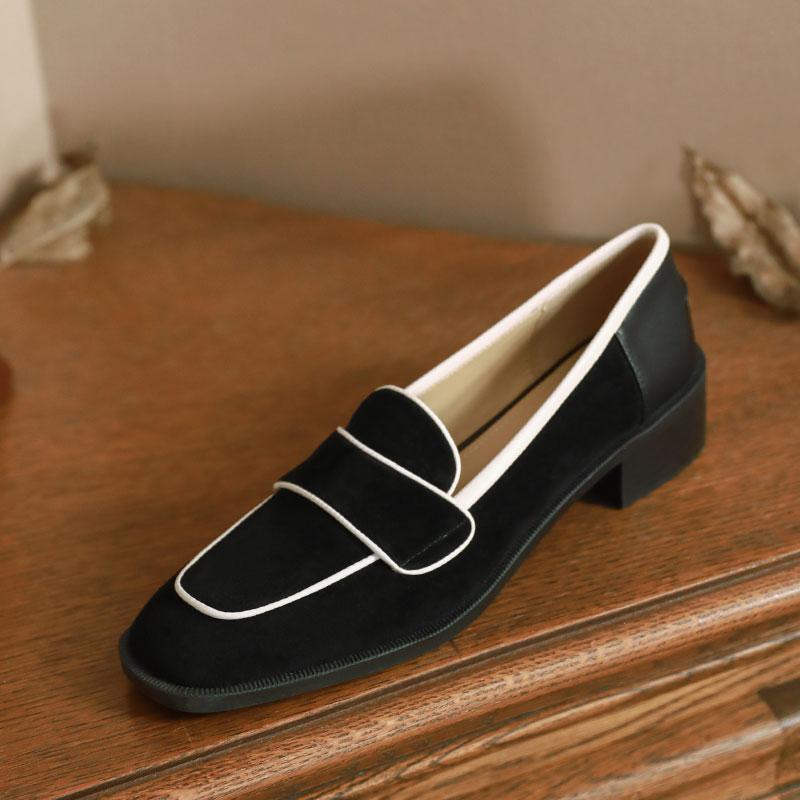 ★22春の新作★ ロー ヒール パンプス  シューズ レディース　9522