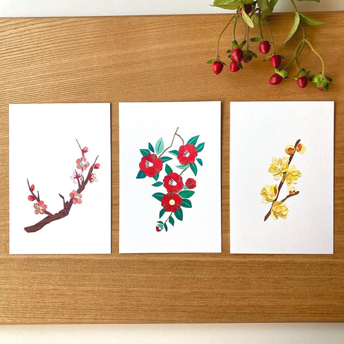 四季の花ポストカードセット ポストカード tomocollage 通販
