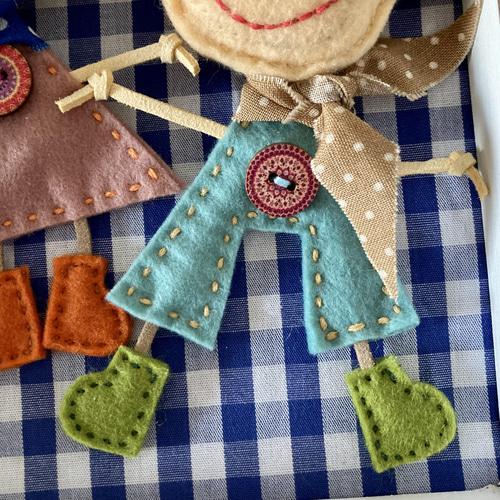 フェルトマスコット ウッドフレーム 壁掛けインテリア 敬老の日ギフト