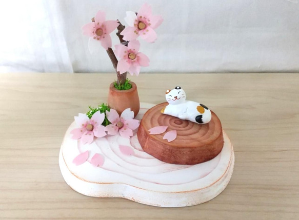 お花見 ねこ ミニチュア その他雑貨 パンダのtaitai🐼 通販 13386642